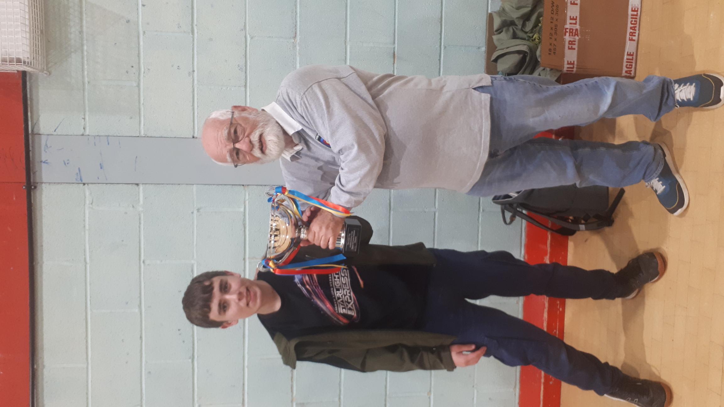 Daniel presented with AGM Junior Trophy
