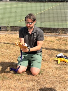 Ceremonial fitting of glove